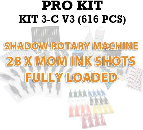 616 Piece Shadow Rotary + Disposables & Stainless Pro Kit 3-C v3
