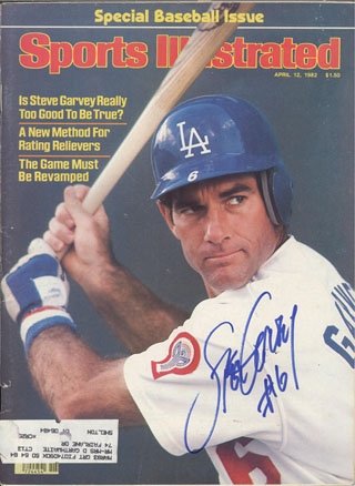 Steve Garvey Autographed/Signed Sports Illustrated April 12,1982