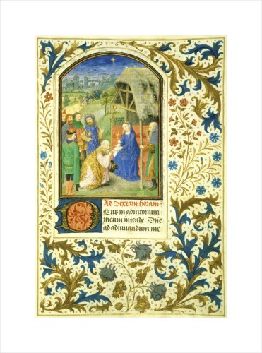 The Adoration of the Magi: Book of Hours (Detail) by Simon Marmion,14.8 in. x 20 in.