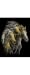 Gold Foil Engraving Art Horses
