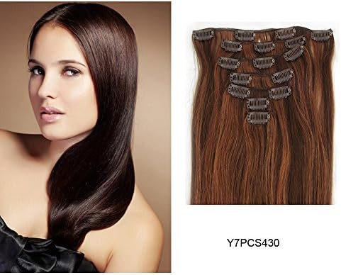 22'' 70g 430# Color Women Hiqh Quality Clip in Hair Extensions Wigs 7pcs/set