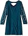 Speechless Girls' L/S Lace Necklace Dress