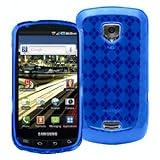 CruzerLite Blue Argyle Flexible TPU Skin Cover Phone Case for Samsung Droid ....
