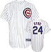 Starlin Castro Jersey: Adult 2010 Majestic Home Pinstripe Replica #13 Chicago Cubs Jersey - Small