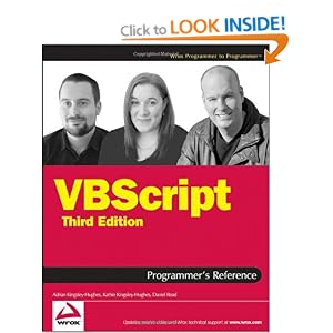 VBScript Programmer's Reference (Programmer to Programmer)