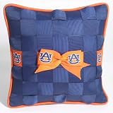Auburn University Team Colored Bow Pillow