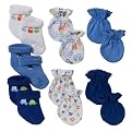 Gerber Mitten and Sock 7 Piece Boy Set- Blue
