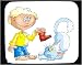 Decorated Mouse Pad with human, body, individuals, individual, boy, persons, cat, humans, boot, people, child, pet, person