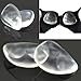 TOPWEL Silicone Triangle-Shaped Push-up Bra Pads Soft and Easily Concealed Enhancement Falsies Bikini Pads for Wear in Bras and Swimsuits (Transparent)
