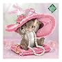 Charming Tails Collectible Hats Off To A Cure Breast Cancer Awareness Figurine by The Hamilton Collection