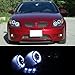 2005-2010 Chevy Cobalt Twin Halo LED Projector Headlights Black Head Lights Pair Left+Right 2006 2007 2008 2009