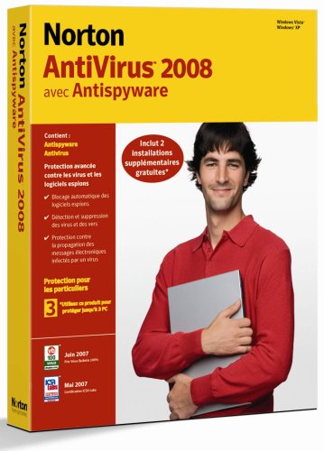 Norton Antivirus 2008 (3 postes)