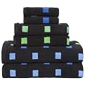 Contemporary Home 6-pc. Towel Set - Blue/Green Square