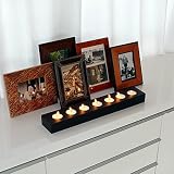Teak 7-tealight Candle Holder