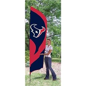 Houston Texans Tall Team Garden House Flags 8.5 ft x 2.5 ft NFL Football Fan Shop Sports... from Animal Houses