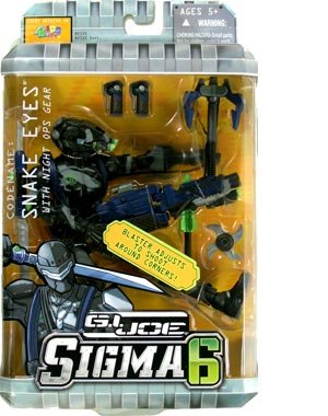 Childrens Toyshop  Toys : Gi Joe  8In Sldr Snke Eyes W/ Nght-Ops Gear