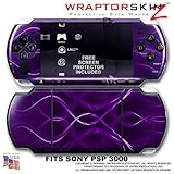 Abstract 01 Purple WraptorSkinz Skin and Screen Protector Kit fits Sony PSP ....