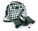 Sizzix 655501 Accessory - Doctor's Bag, Black, White and Pink Plaid