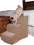 Pet Gear Easy Step III Pet Stairs, 3-step/for cats and dogs up to 150-pounds, Tan