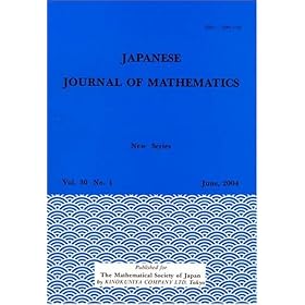 Click here to buy Japanese Journal of Mathematics.