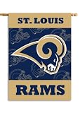 NFL Saint Louis Rams 2-Sided 28-by-40-Inch House Banner
