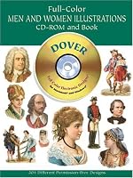 Full-Color Men and Women Illustrations CD-ROM and Book (Dover Pictorial Archives)
