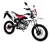 Romet CRS 50 Supermoto (Mokick (45 km/h), Weiß - Schwarz - Rot)
