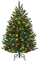 GKI Bethlehem Lighting Classic Full 4.5-Foot Christmas Tree Pre-lit with 400 Multi Mini Lights
