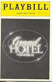 Playbill Grand Hotel; Karen Akers; Jane Krakowski; Tommy Tune; Martin Beck Theatre; 1990