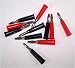 50 Red & 50 Black Plastic New Solder Banana Plugs