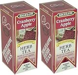 Bigelow Cranberry Apple Herbal Tea (2 Pack - 2 Large 28 Count Boxes)