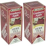 Bigelow Cranberry Apple Herbal Tea 2 Pack 2 Large 28 Count Boxes by Bigelow Tea