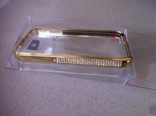 Diamond Crystal Bling Aluminum Metal Bumper Hard Rose Gold Case Cover For iPhone 4 4S