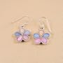Flower Earrings Sterling Silver Mother of Pearl