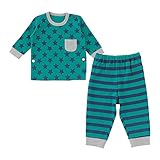 ニシキ P3146 NISHIKI 星柄長袖ルームウェア 80cm グリーン・P3146GN80