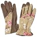 Angela's Garden 7102-909 Fabric-Back Leather Garden Glove, Victorian Rose