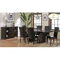 Home Elegance 710 Espresso Trestle Dining Table