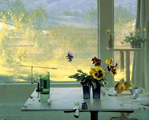 RongTong Mountain Wildflower European Style Landscape Oil Painting 24x36(inches)