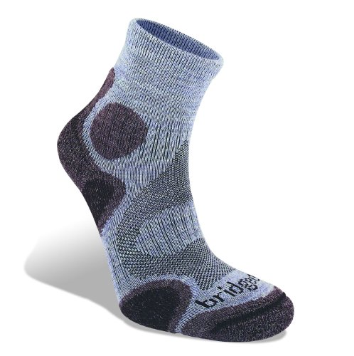 Bridgedale Women's CoolFusion Trail Diva Socks, Heather/Damson, Small