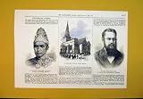 Borneo Dayak's-related products item: 1880 SWYMBRIDGE CHURCH DEVON CARL BLOCK KHALIFAT BORNEO