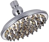 Danze Six-Inch Sunflower Brass Showerhead, Chrome with Polished Brass #D451279CPBV