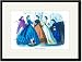 Black Framed/Matted Print 17x23, Godey's Fashions for February 1865