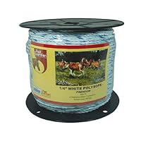 White Electric Fence Polyrope - Field Guardian - 1/4