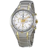 Seiko Men's SNAE42 Multifunction Stainless Steel Chronograph Silver Dial Watch