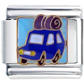 Family Trip Car Italian Charms