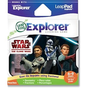 LeapFrog Explorer Learning Game: Star Wars: The Clone Wars (works with LeapPad & Leapster Explorer) LeapFrog Explorer Learning Game: Star Wars: The Clone Wars (works with LeapPad & Leapster Explorer)