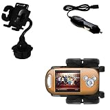 Disney Mix Stick DS17019 Car Cup Holder with Car Charger - Uses Gomadic TipExchange