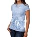 MLB Tampa Bay Rays Ladies Scroll Burnout Premium Crew T-shirt - Light ...