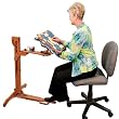 Grace 24 Inch Wood Hoop2 with Stand