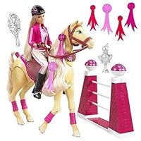 Mattel Barbie Jumper Tawny Horse with Barbie